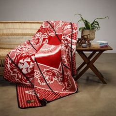 Berea - King's Birthday Blanket 2025 | Scarlet/Natural/Black
