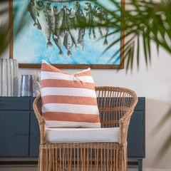Scatter - Protea Chenille Broad Stripe | Canyon/White