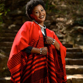 High Bulk Jacquard Wrap - Xhosa | Black/Bengal Red
