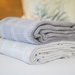 Cotton Blanket - Windowpane | Wild Dove