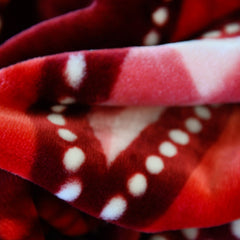 Faux Mink Bella - African Beads | Maroon / Pink