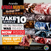 Lobola Bundle - Take 10 | 1 Ply Dbl Queen Mink Designs Assorted