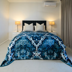 Faux Mink Bella - Silk Road | Teal / Eggshell