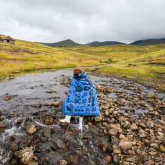 Basotho - Renoka | Bottle/Cobalt/Orange