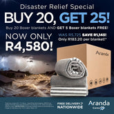 Carton of 25 x Boxer Blankets