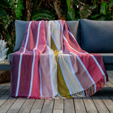 Protea Pin Stripe - Sunset | Burgundy/Garnet
