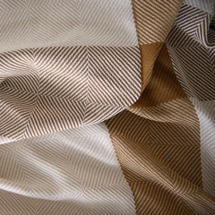Protea Throw - Geometry | Leather/Bone