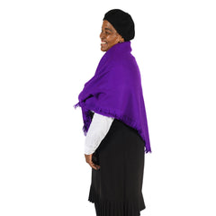 High Bulk Geo Shawl - Diamond | Purple