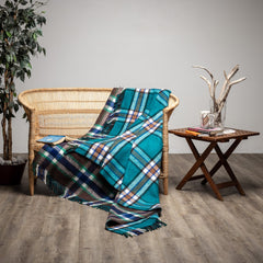 Tivoli - Travel Rug | Brown/Kingfisher