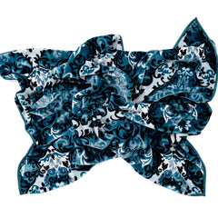 Faux Mink Bella - Silk Road | Teal / Eggshell