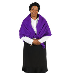 High Bulk Geo Shawl - Diamond | Purple