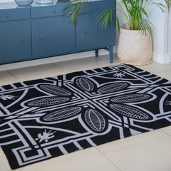 Tappeto - Lesotho | Black/Dove