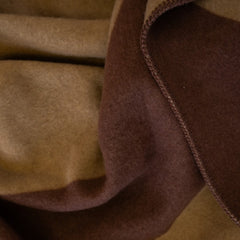 Luxury Wool Blanket - Diagonal | Hazelnut/Sahara