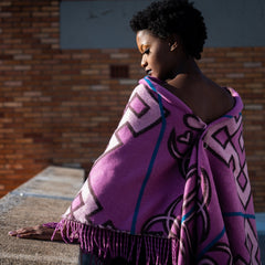 YBD Throw - Semomotela | Radiant Orchid/Petunia
