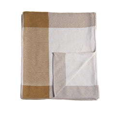 Protea Throw - Geometry | Leather/Bone