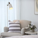 Scatter - Protea Chenille Broad Stripe | Wild Dove/White