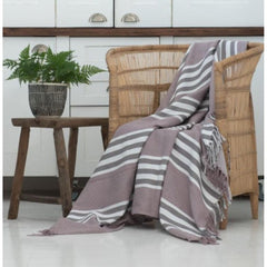 Protea Pin Stripe - Shoreline | Ice Violet/Iron