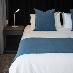 Chenille Runner - Plain | Provencial Blue