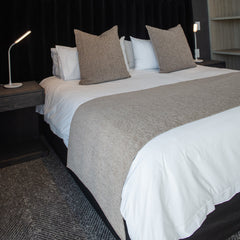 Chenille Runner - Plain | Cobblestone