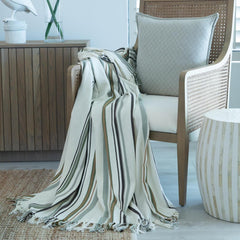 Protea Pin Stripe - Aruba | Cocoa/Hunter