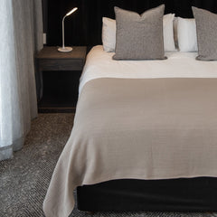 Cotton Blanket - Chevron | Cobblestone