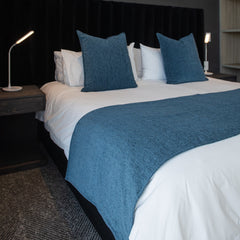 Chenille Runner - Plain | Provencial Blue