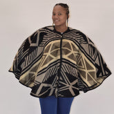 Wearing Cape - Afrocentric | Black/Cobblestone