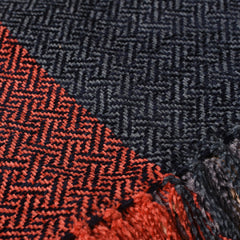 Chenille Throw - Trellis | Provincial Blue/Navy