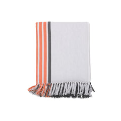 Protea Pin Stripe - Eclipse | Steel/Firecracker