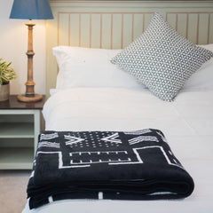 Mali - Cotton Suede Mud Cloth | Black / White