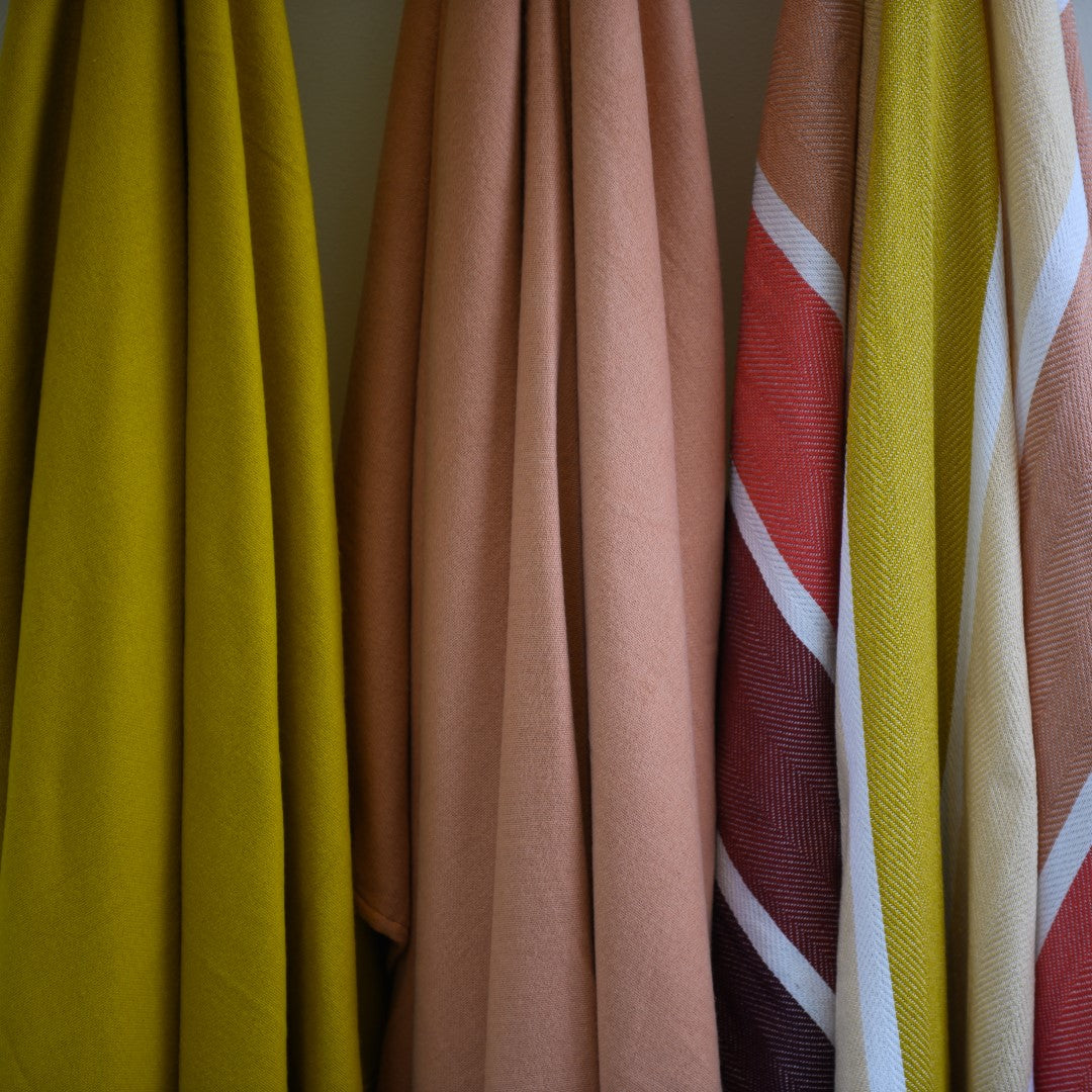 Protea Pin Stripe - Sunset | Burgundy/Garnet