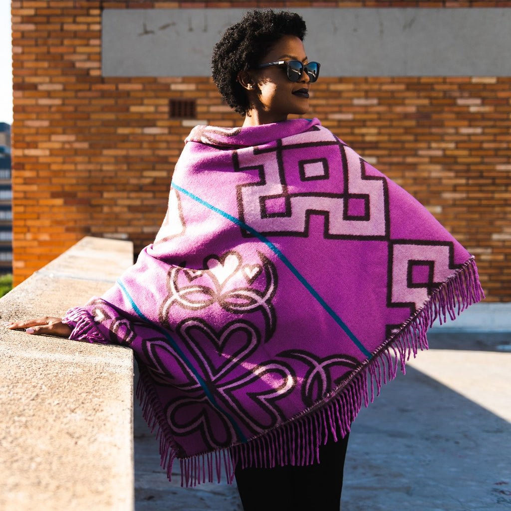 YBD Throw - Semomotela | Radiant Orchid/Petunia – Aranda Textile Mills
