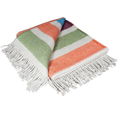 My Everyday Blanket - Bright Stripe | Khaki/Teal