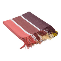 Protea Pin Stripe - Sunset | Burgundy/Garnet