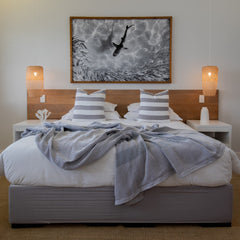 Protea Throw - Dunes | Iron/Black