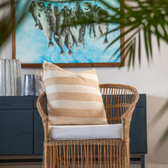 Scatter - Protea Chenille Broad Stripe | Bone/Natural