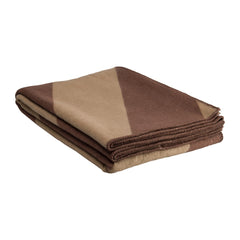 Luxury Wool Blanket - Diagonal | Hazelnut/Sahara