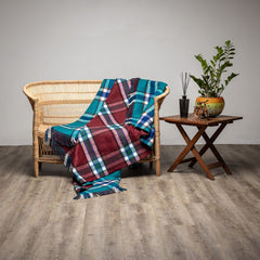 Tivoli - Traditional Rug | Kingfisher/Maroon