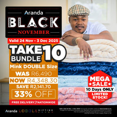 Lobola Bundle - Take 10 | 1 Ply Double Mink Plain Assorted