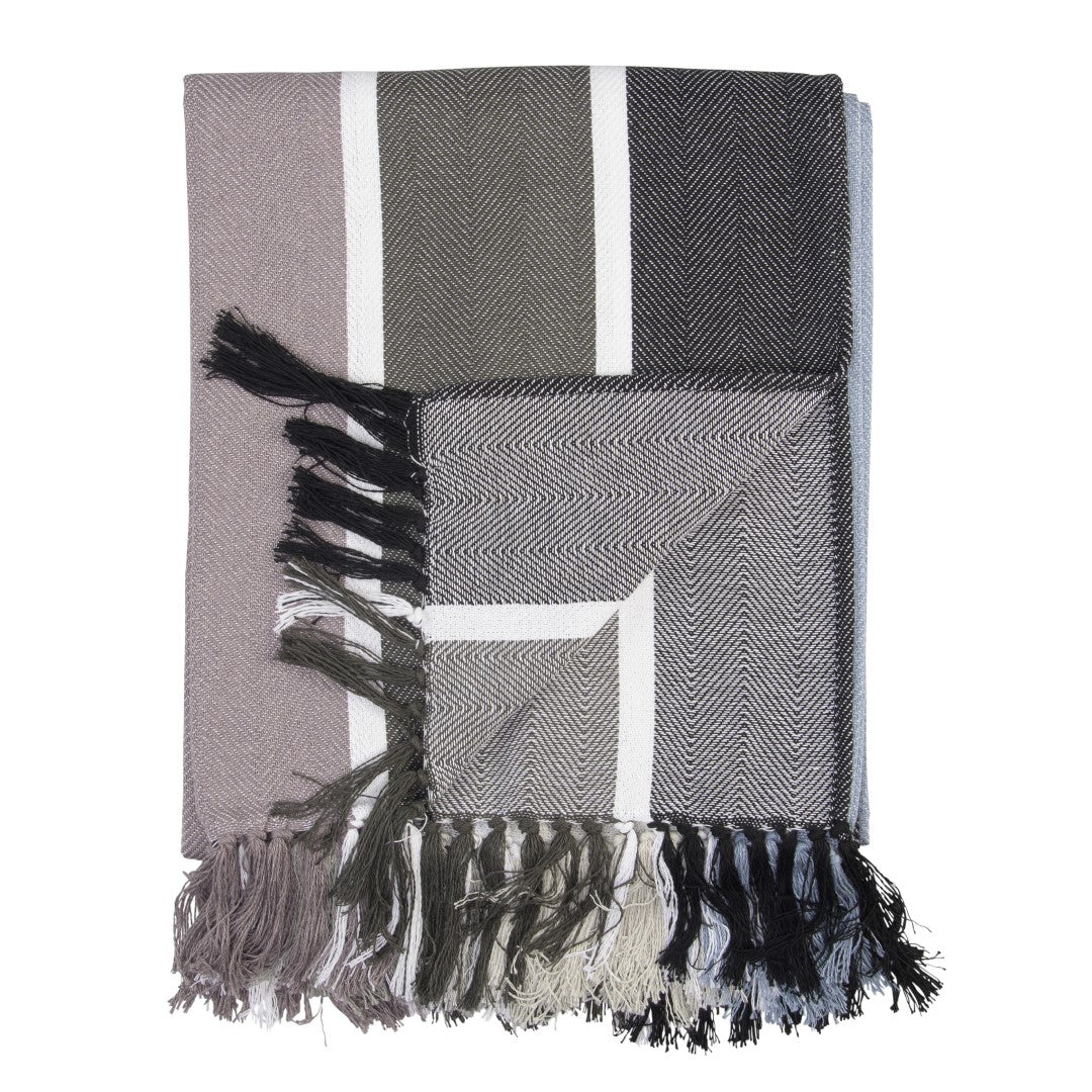 Protea Pin Stripe - Sunset | Black/Steel