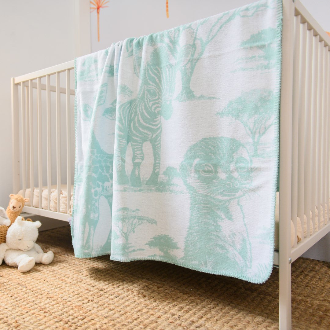 Amanda Cotton Baby - Wild Babies | Seafoam/Bleach