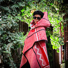 Lesira | Scarlet/Natural/Black