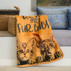 Finesse Pet Blanket - Fur Baby | Steel/Honey