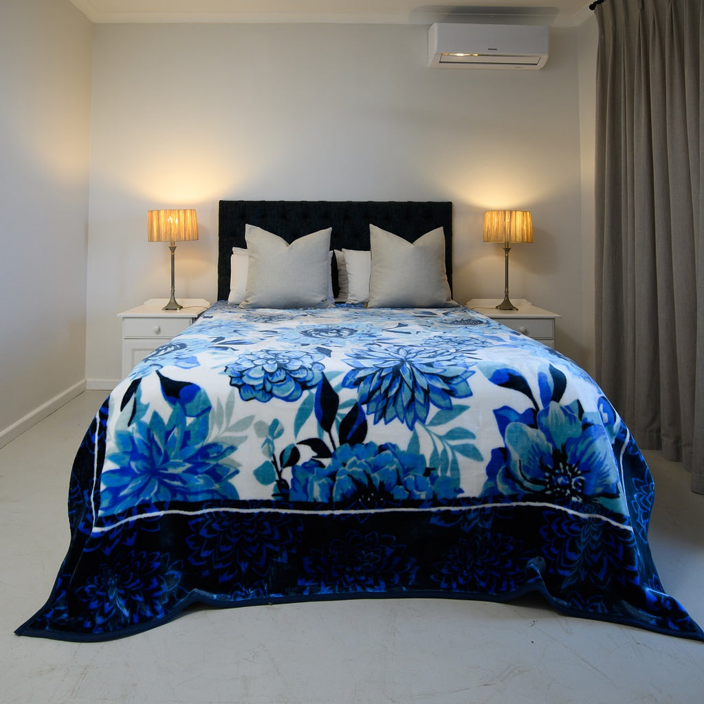 Faux Mink Bella - Grace | Navy/Saxe – Aranda Textile Mills