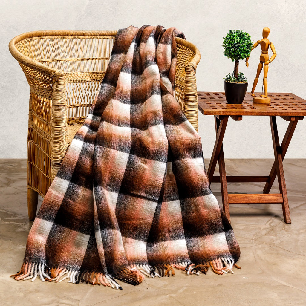 Top Check | Tobacco/Brown – Aranda Textile Mills