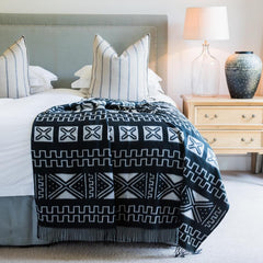 Amanda Cotton - Mud Cloth | Black/Natural