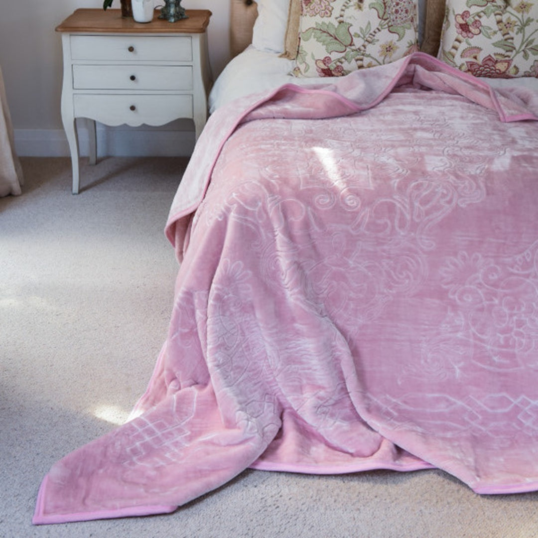 Faux Mink Bella - Plain | Rose Pink