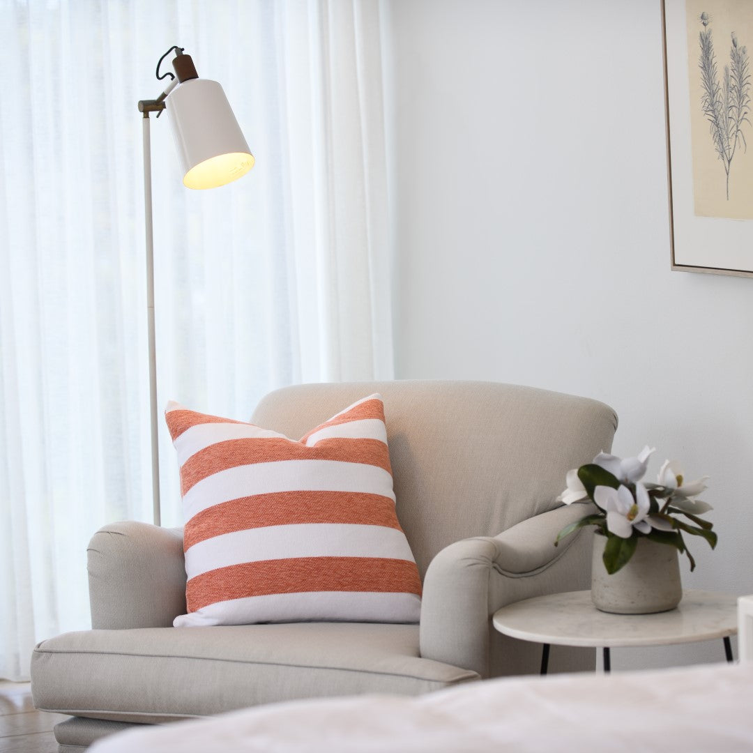 Scatter - Protea Chenille Broad Stripe | Canyon/White