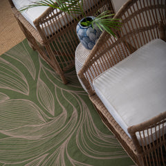 Tappeto - Leaves | Hunter/Khaki