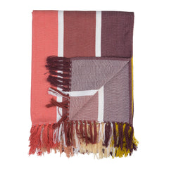 Protea Pin Stripe - Sunset | Burgundy/Garnet